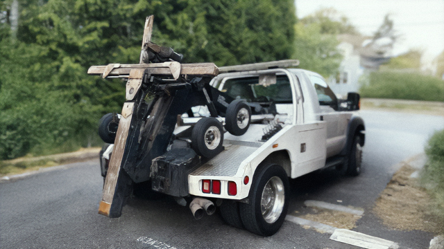 Tow truck assisting a vehicle in Arlington VA